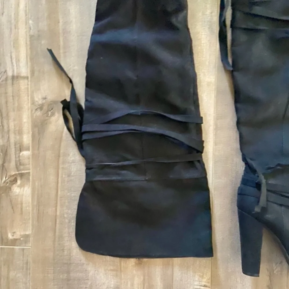 ShoeDazzle Reese Thigh-High Boot in Black